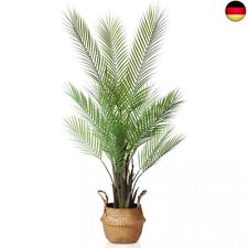 Kazeila Künstliche Pflanzen Groß Areca Palme 120cm Kunstpflanze Groß im Topf Ku