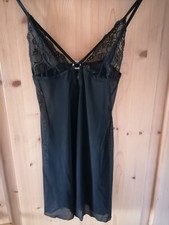 Dessous-Kleidchen mit Spagettiträger - sexy - VENUS - schwarz - Damen Gr. 36