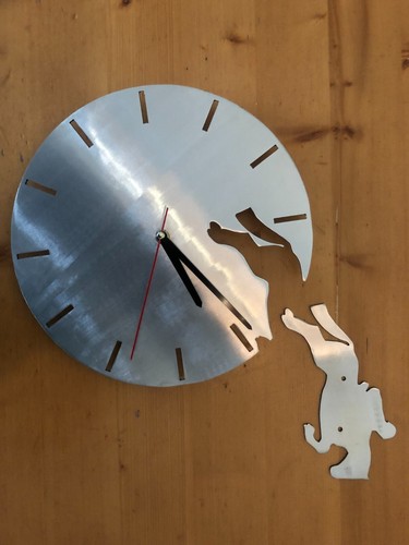 Wanduhr edelstahl geschenk - wanduhr,