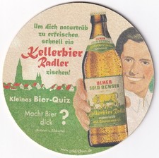 Bierdeckel GOLD OCHSEN Kellerbier Radler - Kleines Bierquiz