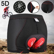 Fahrradhose Radlerhose 5D Gel Sitzpolster Unterhose Herren Radfahren Elastische