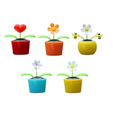 Solarbetriebene tanzende Blume mit Wackelkopf, Solarspielzeug für den