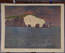 Wandkarte Kunstdruck Landhausstil Englische Küste E. Dannenberg