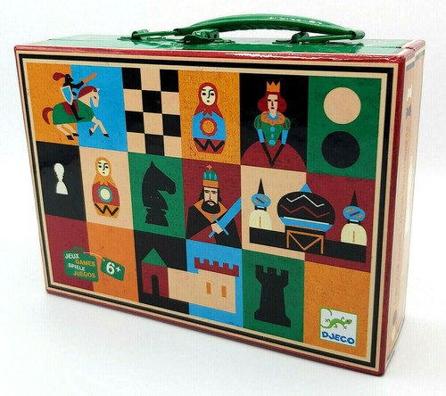 Djeco schach und damespiel - -,