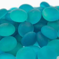 Glasnuggets Frost Petrol Türkis 1kg (17-20mm) Mosaikstein Muggelstein Dekostein