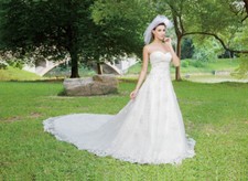 Hbh brautkleid mit - mit, perlen