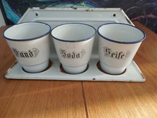 Emaille Wandregal Sand Seife