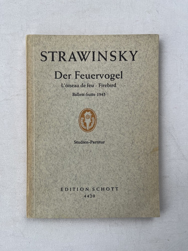 Noten strawinsky der - strawinsky.,