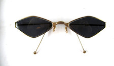 CHAI Design Sonnenbrille TITAN altgold 90ger Jahre wenig getragen