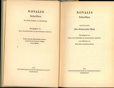 Novalis Schriften  Erster Band, Das dichterische Werk,