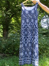 Sheego sommerliches Maxikleid / Strandkleid ohne Ärmel Gr. 50