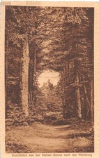 Eisenach Durchblick von der Hohen Sonne nach der Wartburg ngl 156.315