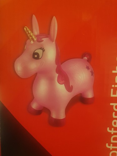 Hüpfpferd einhorn idena 28cm - hüpfpferd,