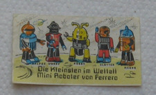 Ü-Ei Beipackzettel "Die Kleinsten im Weltall" Roboter "Robby"