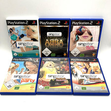 6 x Sony Playstation 2 Singstar Spiele Bundle Sammlung Konvolut Set PS2