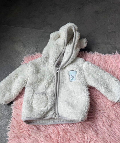 Baby teddyfleece jacke gr - h&m,