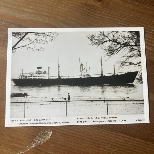 Handelsmarine postkarte ddg - handelsmarine,