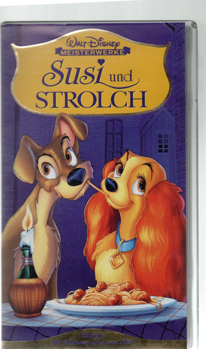 Vhs cassette walt disney - disney, susi
