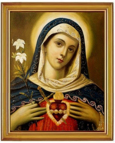 ölbild herz mariä madonna - Ölbild,, herz-mariä,