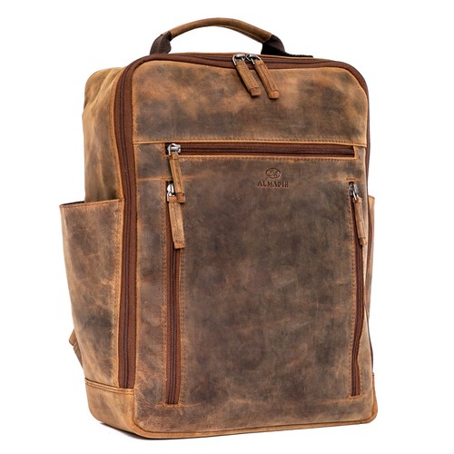 Almadih leder rucksack - rucksack, moe