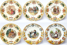 6 Keramik Wandteller