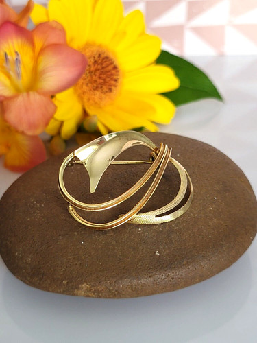 Traumhafte brosche gold 333 - brosche,