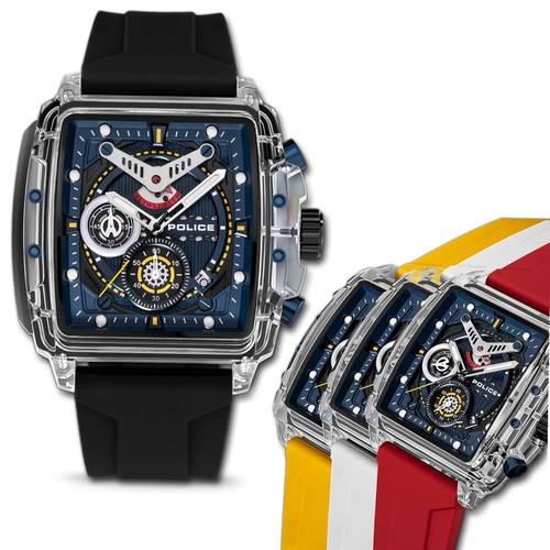 Police herrenuhr silikon - herrenuhr,
