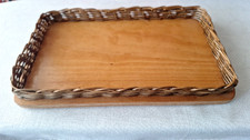 Korb-Holztablett Weidentablett