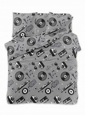 3D Bettwäsche Grammofon Vinyl