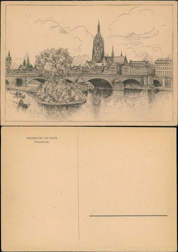 Ansichtskarte frankfurt - ansichtskarte,