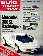 2) Auto Motor Sport AMS 24/1978 - Datsun 280 ZX mit 140 - BMW Alpina 530 Turbo