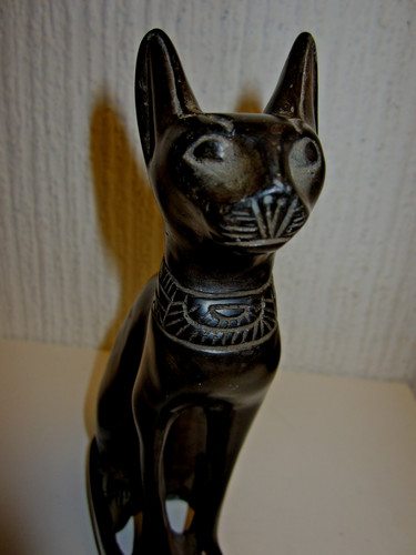 Bastet schwarze katze statue - bastet,