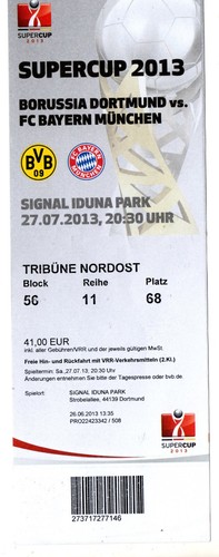 Ticket dfb supercup 2013 - ticket, dfb-supercup