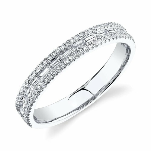 Baguette diamant bandring 14k - baguette,