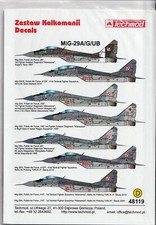 Techmod Decals Nr.48119 MiG-29A/ G /UB 1/48