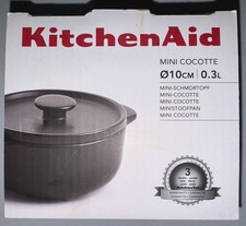 Mini Cocotte von Kitchen Aid 10 cm 300 ml Mini Kasserolle Topf & Deckel