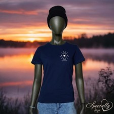 ❦ Damen T-Shirt ZOE 100% Baumwolle MAMA Kreuz-Aufdruck Personalisiert ❦