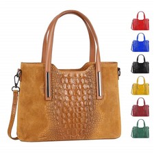 Damen leder tasche kroko - leder,