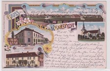 98611 Ak Lithographie Gruß aus Reinstedt Restaurant, Rittergut usw. 1905