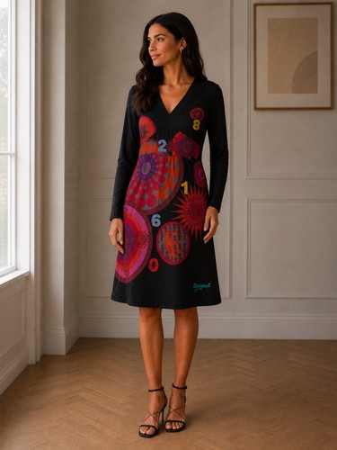 Desigual kleid xxl - desigual, schwarz