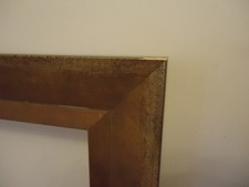 Bilderrahmen 25x25cm bronze Holz Rahmen für Keilrahmen Leinwand geeignet