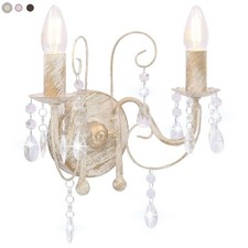 Wandleuchte mit Perlen