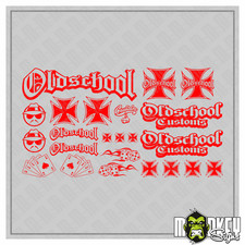 Tamiya LKW Aufkleber Oldschool 23-teilig 1:14 1:16 Modellbau Sticker rot