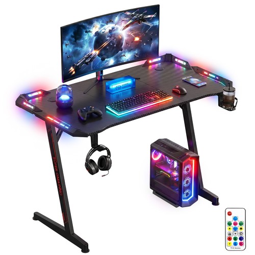 Gaming desk mit led - gaming,