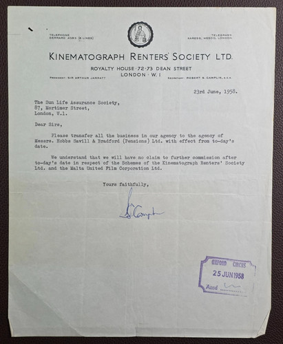 1958 kinematograph renters - 1958,