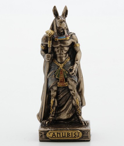 Anubis bronze miniatur statue - anubis,