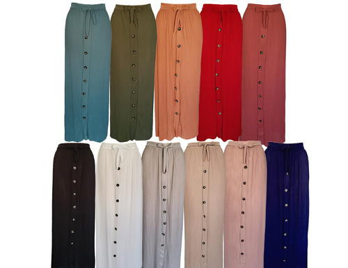 Damen maxirock plissee sommer - maxirock,