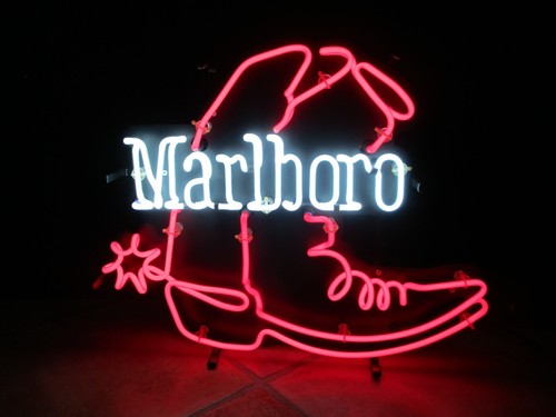 Marlboro neon leuchte boot - neon,