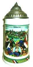 Regiment Garnison Trier Militär Deckel Deutscher Bierstein