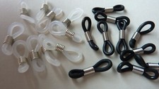 10/20 Brillenösen Brillenschlaufen Brillenhalter schwarz transparent 1618